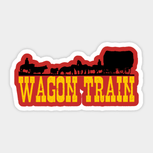 Wagon Train - Logo - 50s/60s Tv Western Sticker